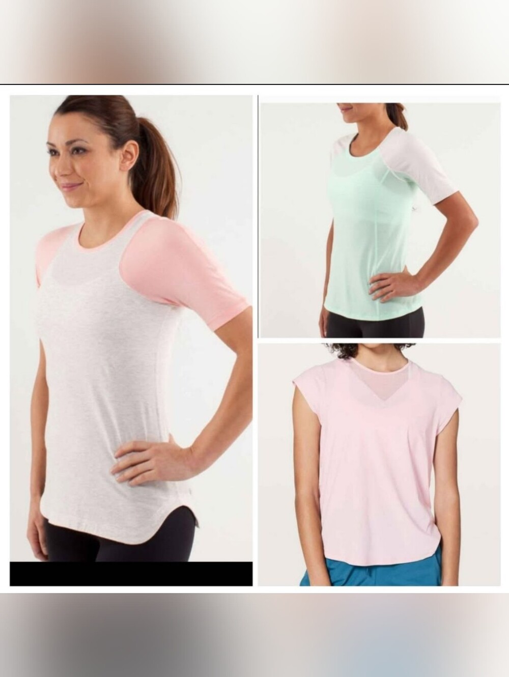Lululemon Workout Shirts Tops Size 12/L All 3 Tops  Are Included